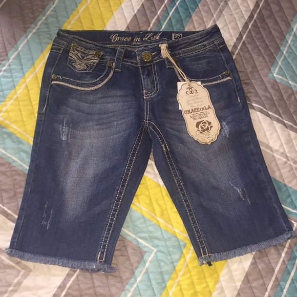 Grace in LA Denim - Grace in LA Bermuda shorts size 27
